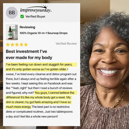 Improve Your Days's 10-in-1 Soursop Drops – The "Mucus Fix" That Has Nothing To Do With Your Nose.