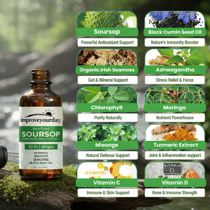 Improve Your Days's 10-in-1 Soursop Drops – The "Mucus Fix" That Has Nothing To Do With Your Nose.